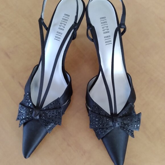 Rebecca Classy Elegant Black high Heels Shoes, Size - 7M - Picture 3 of 5